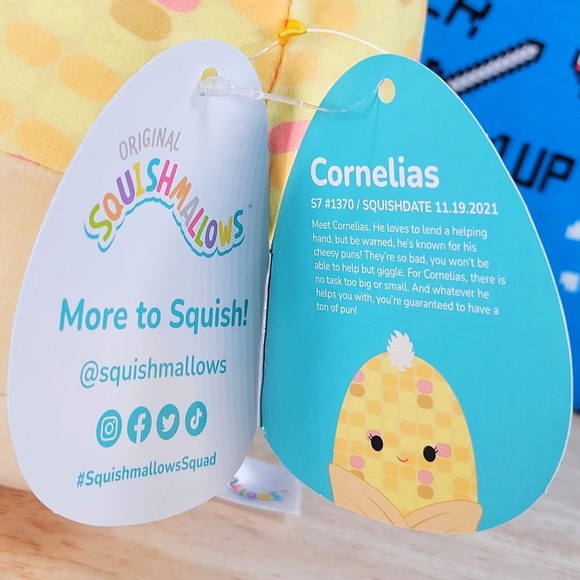 Squishmallow Cornelias the Corn 7" UltraSoft Stuffed Food Toy Plush NWT - Picture 11 of 12